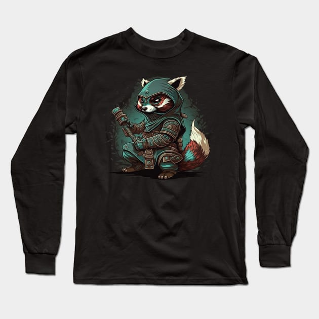 racoon fantasy Long Sleeve T-Shirt by Trontee